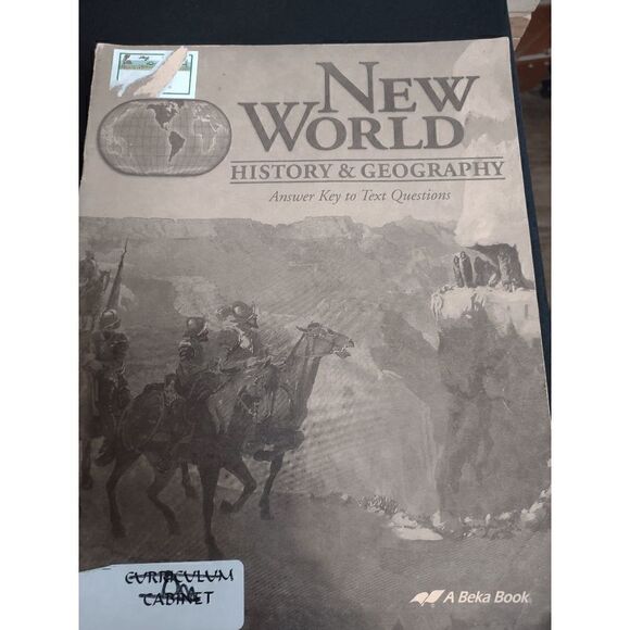 A Beka Book New World History & Geography Answer Key/Test Key/Map Studies - Picture 4 of 4